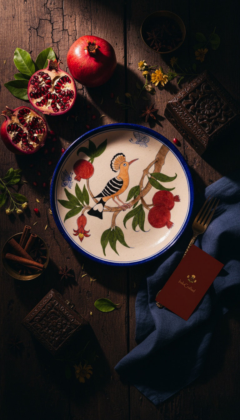 Hoopoe Anar Plate: Small