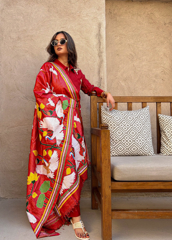 Poppies & Cranes: Rouge