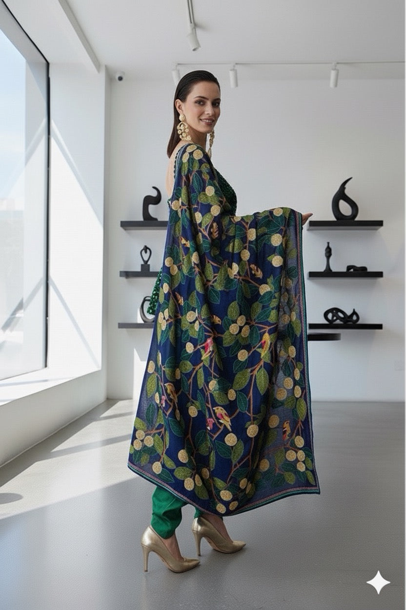 Lovebirds in the Garden: Slate