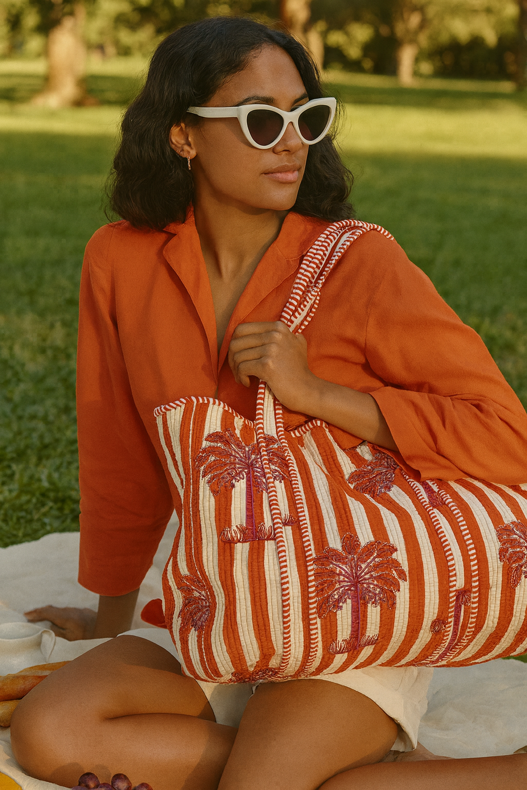 Sunset Palm Tote