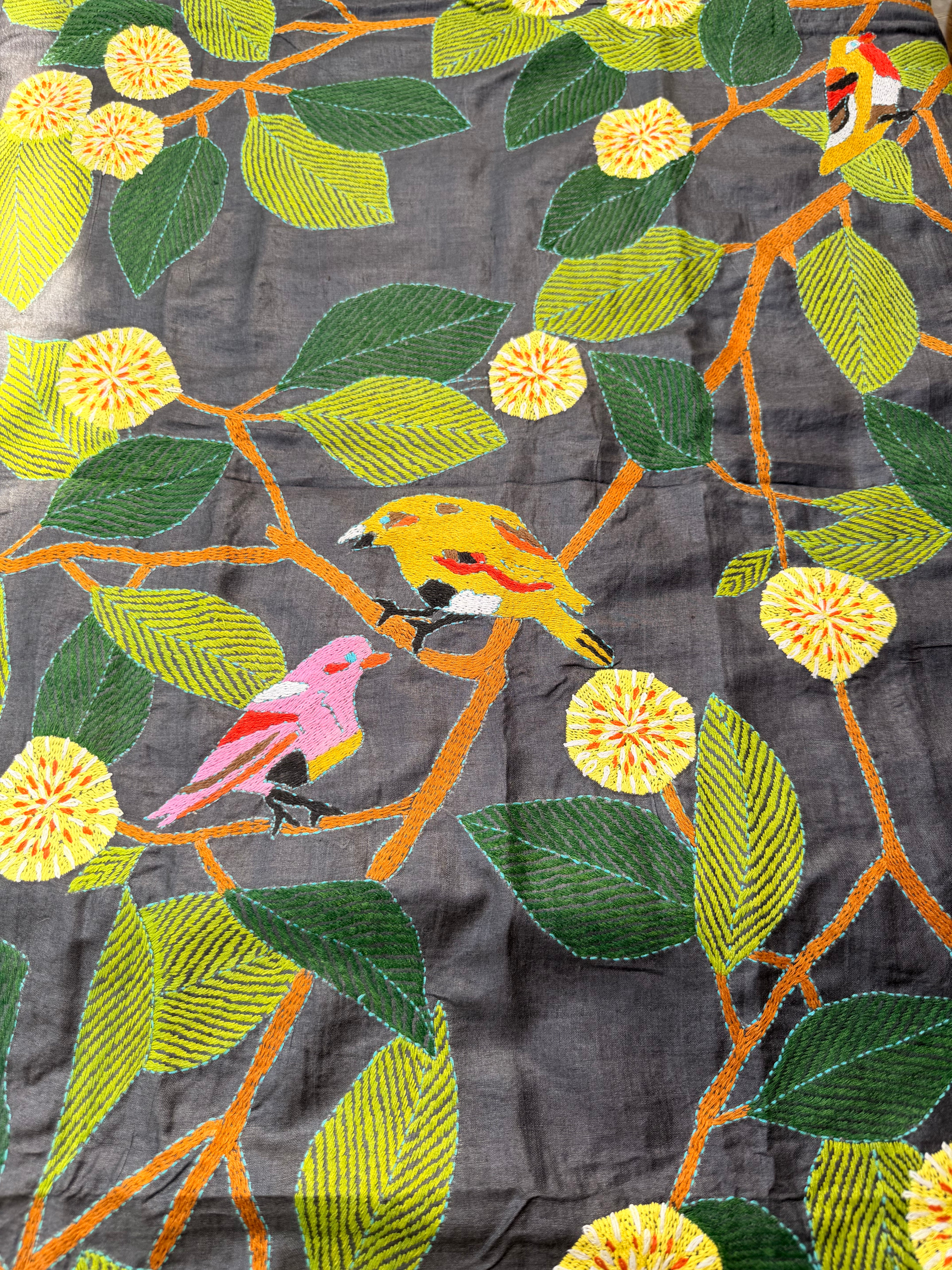 Lovebirds in the Garden: Slate