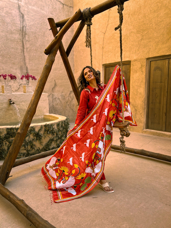 Poppies & Cranes: Rouge