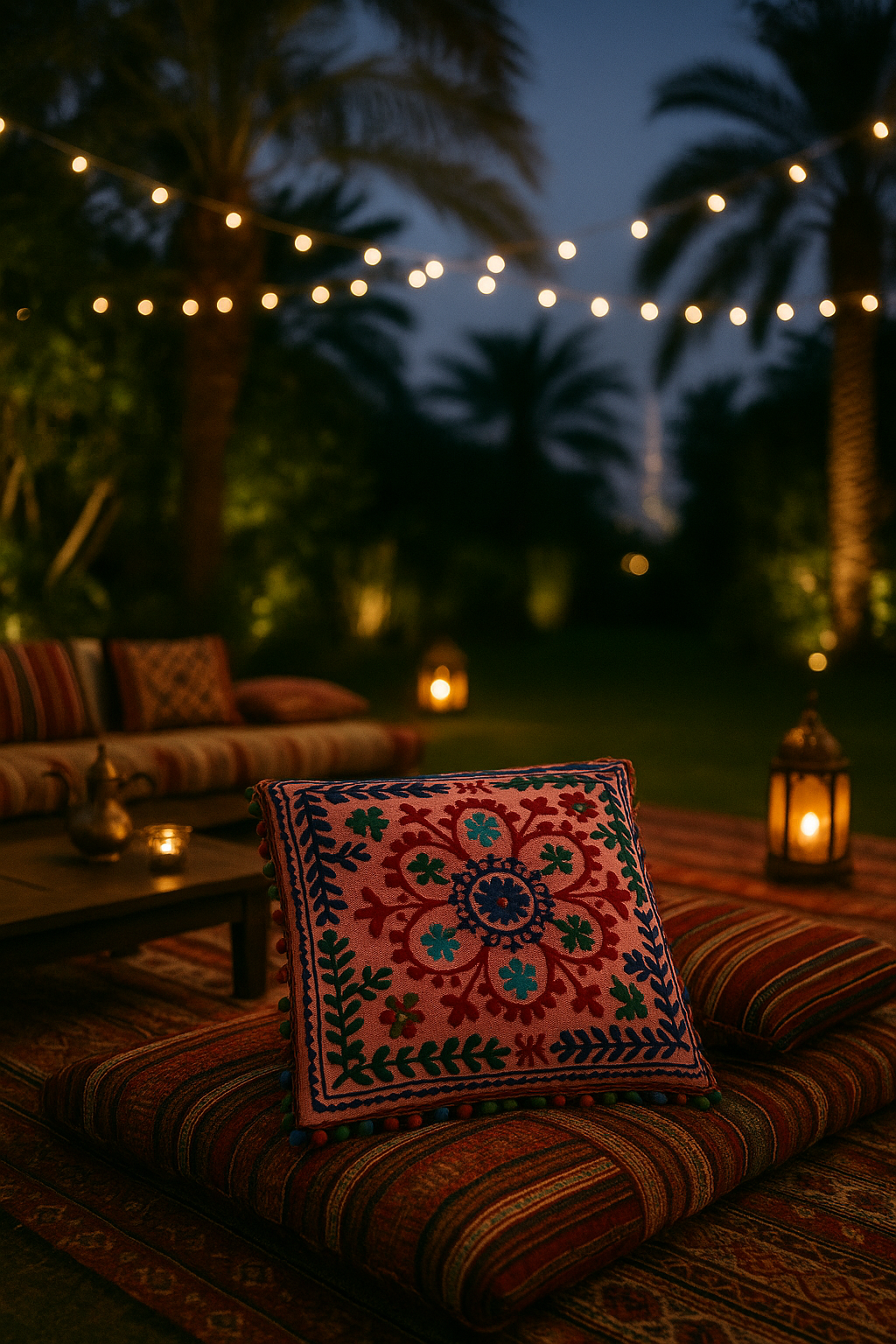 Suzani Blush 16x16 Cushion Cover