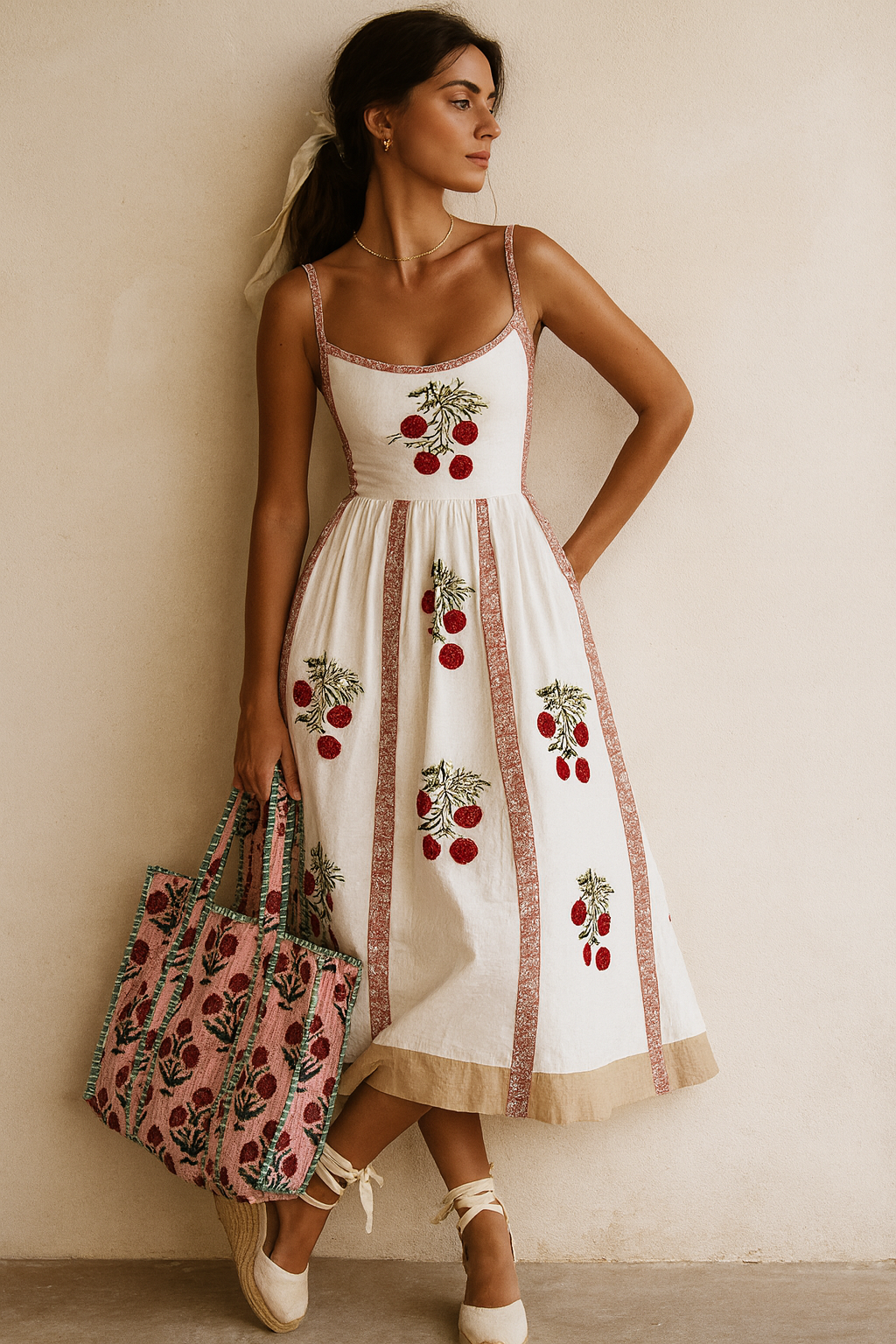 Mint Bloom Tote