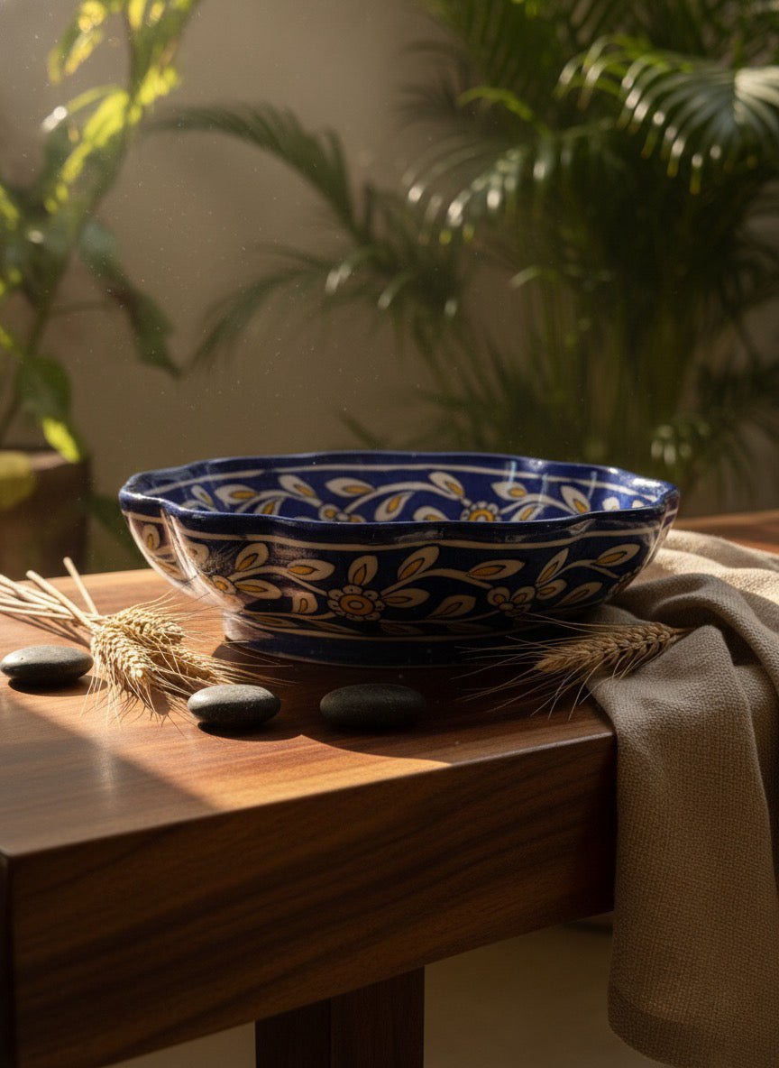 Jaipur Blues Bowl: Large